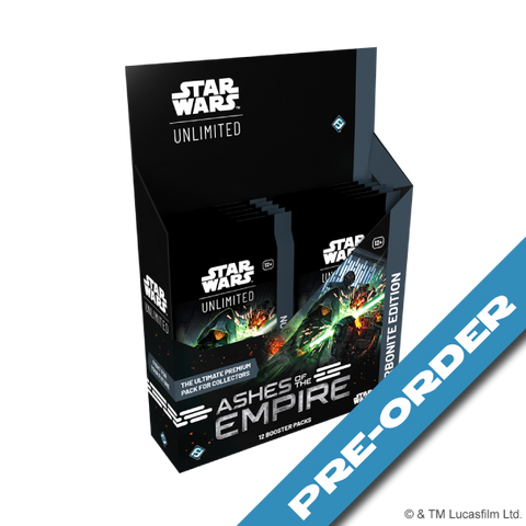 Star Wars: Unlimited Ashes of the Empire Set 8 Carbonite Collector Booster - pre-order (release date 17th July)