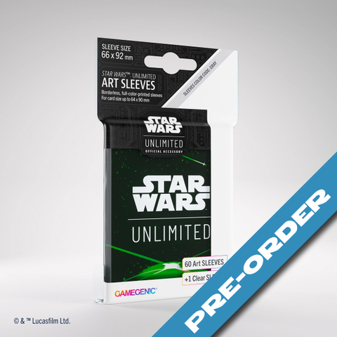 Gamegenic Star Wars: Unlimited Art Sleeves - Space Green - pre-order (release date 12th July)