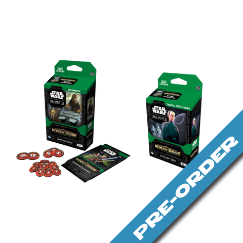 Star Wars Unlimited Homeworlds Set 9 Spotlight Deck Chewbacca & Tarkin / Death Star Bundle - pre-order (release date 9th October)