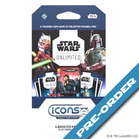 Star Wars Unlimited: ICONS 2027 – 4 Pack Booster - pre-order (release date 20th November)