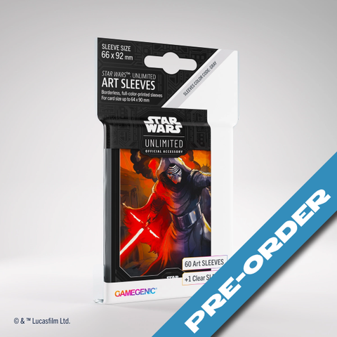 Gamegenic Star Wars: Unlimited Art Sleeves - Kylo Ren - pre-order (release date 12th July)