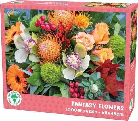 Jigsaw: Mr.Broccoli - Fantasy Flowers (1000 Pieces)