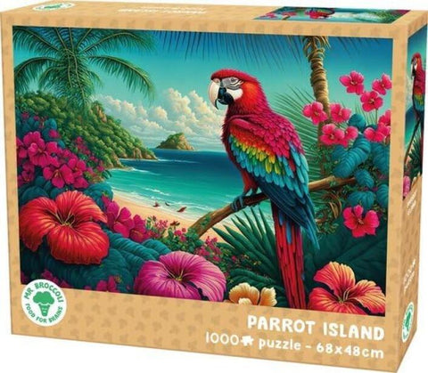 Jigsaw: Mr.Broccoli - Parrot Island (1000 Pieces)