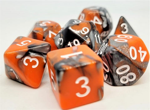 Dice Set: Racing Orange