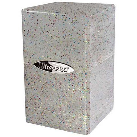 Satin Tower Deck Box - Glitter Clear