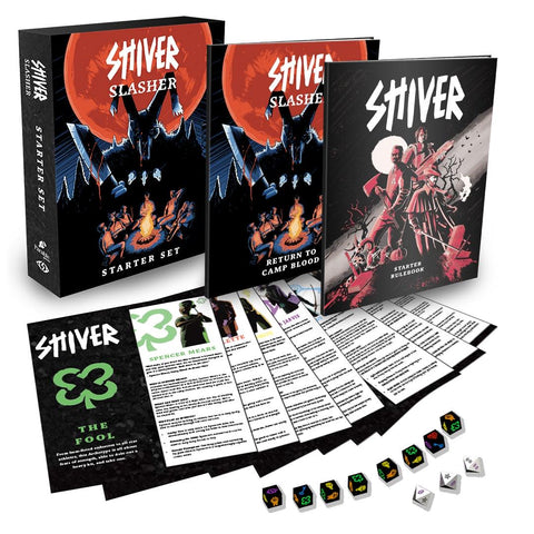 Shiver RPG: Slasher Starter Box Set + complimentary PDF (expected in stock around 18th July)