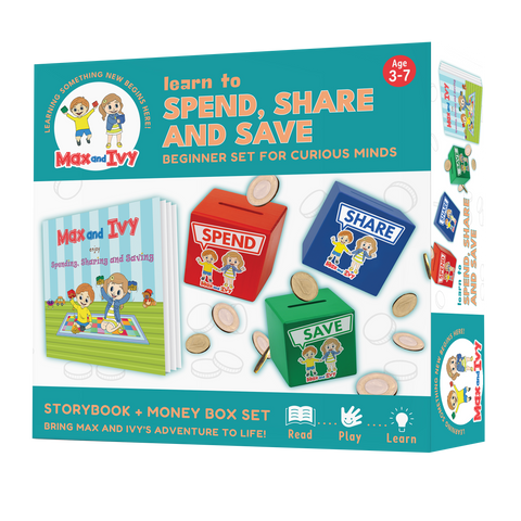 Max and Ivy learn to Spend, Share and Save