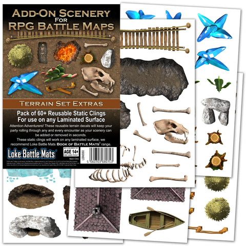 Terrain Set Extras: Add-On Scenery For RPG Maps (expected in stock on 9th July)