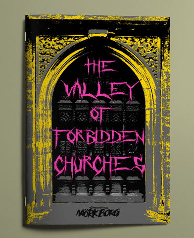 MÖRK BORG compatible: Valley of Forbidden Churches + complimentary PDF
