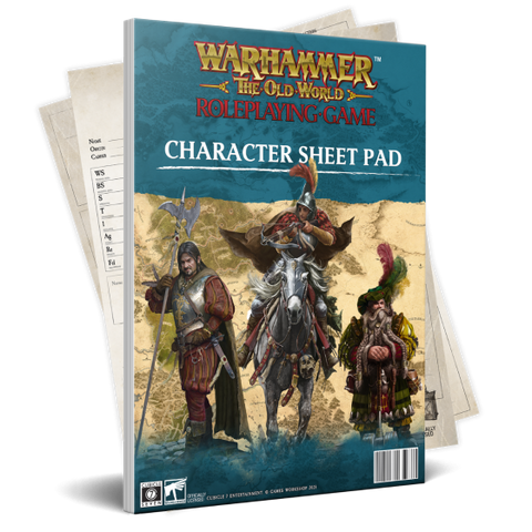 Warhammer: The Old World RPG - Character Sheet Pad + complimentary PDF