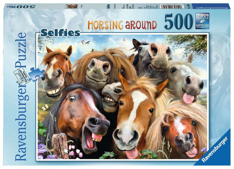 Jigsaw: Selfies - Horsing Around (500pc)
