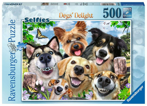 Jigsaw: Selfies Dogs' Delight (500pc)