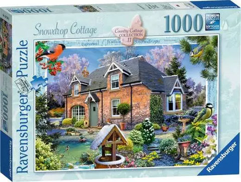 Jigsaw: Country Cottage Collection - Snowdrop Cottage (1000pc)
