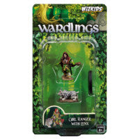 WZK73322 Girl Ranger and Lynx: WizKids Wardlings Miniatures
