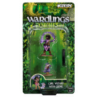WZK73323 Girl Wizard and Genie: WizKids Wardlings Miniatures