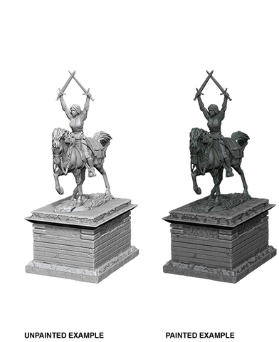 WZK73864: Heroic Statue: WizKids Deep Cuts Unpainted Miniatures (W10)