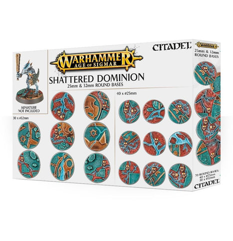 Age of Sigmar: Shattered Dominion: 25 & 32MM Round - reduced