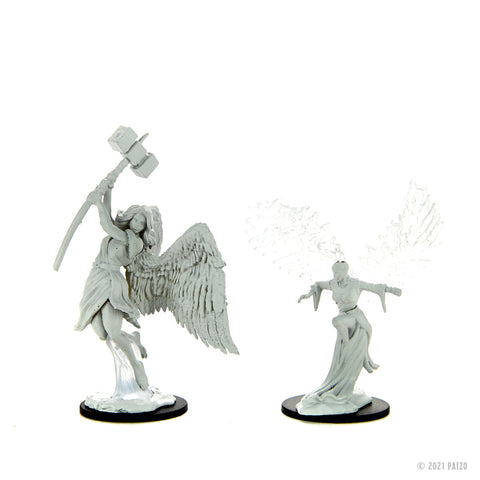 WZK90330: Balisse & Astral Deva: Pathfinder Battles Deepcuts Unpainted Miniatures (W15)