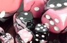 CHX26430 Gemini Black-Pink with White Polyhedral 7-Die Set* - Leisure Games