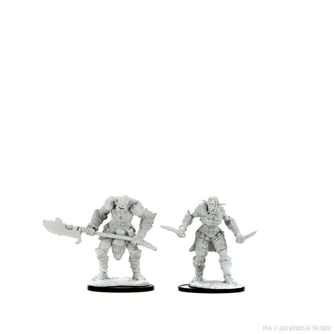WZK90311: Bugbear Barbarian Male & Bugbear Rogue Female: D&D Nolzur's Marvelous Miniatures (W15)