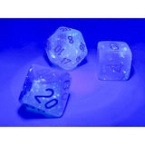 CHX26465: Gemini Polyhedral Pearl Turquoise-White/blue Luminar 7-Die Set