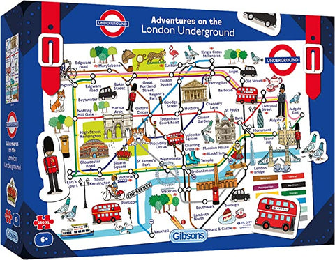 Adventures on the London Underground (250 piece XL puzzle)