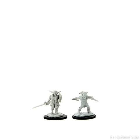 WZK90309: Male Goblin Rogue & Female Goblin Bard: D&D Nolzur's Marvelous Unpainted Miniatures (W15)