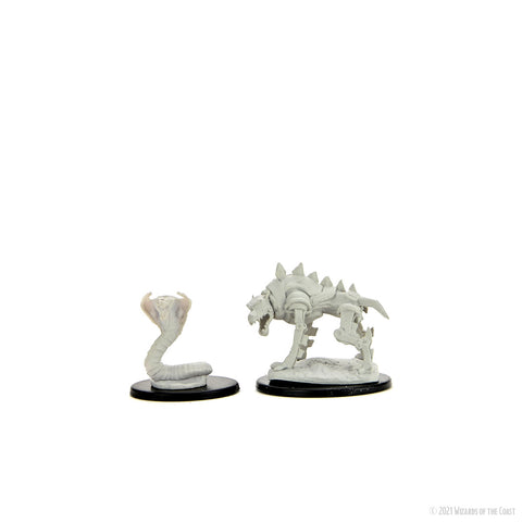 WZK90243: Iron Cobra & Iron Defender: D&D Nolzur's Marvelous Unpainted Miniatures (W14)