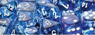 CHX27466 Nebula Dark Blue with White Polyhedral 7-Die Set* - Leisure Games