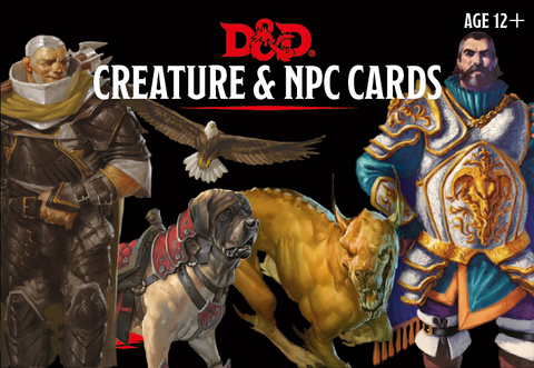 D&D Monster Cards: NPCs & Creatures