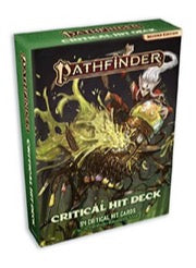 Pathfinder RPG Second Edition Critical Hit Card Deck