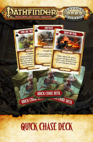 Pathfinder for Savage Worlds: Quick Chase Deck