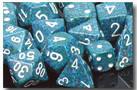 CHX25716 Speckled Sea 16mm d6 Dice Block(12 d6) - Leisure Games