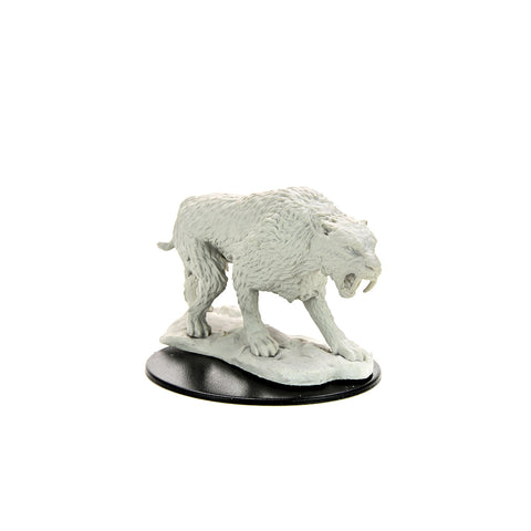 WZK90272: Saber-Toothed Tiger: WizKids Deep Cuts Unpainted Miniatures (W14)