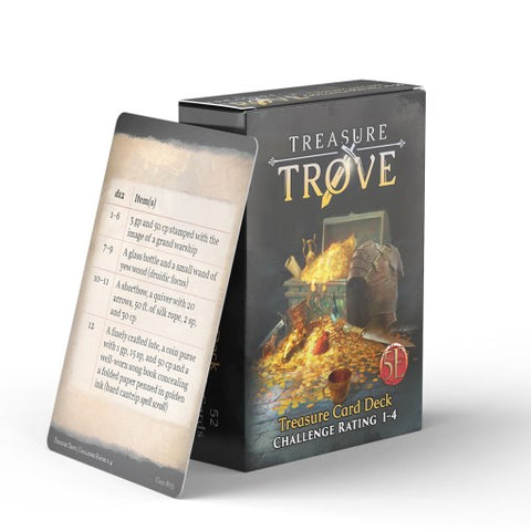 Fifth Edition: Treasure Trove Challenge Rating 1 to 4 Deck