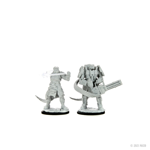 WZK90336: Vesk Soldier: Starfinder Battles Deep Cuts Unpainted Miniatures (W15)