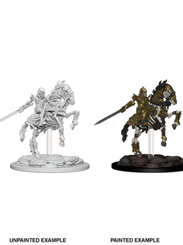 WZK73359 Pathfinder Deep Cuts Unpainted Miniatures: Skeleton Knight on Horse