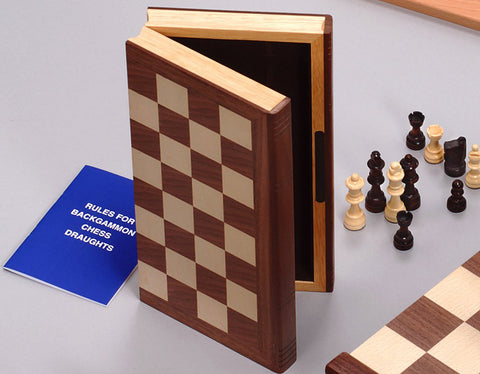 Wooden "Bookcase" Chess