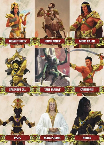 John Carter of Mars: Character and Token Card Deck - reduced