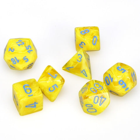 CHX27432 Vortex Polyhedral Yellow with Blue 7-Dei Set