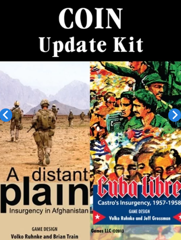 COIN Series Update Kit for Cuba Libre and Distant Plain 1st and 2nd Printings - Leisure Games