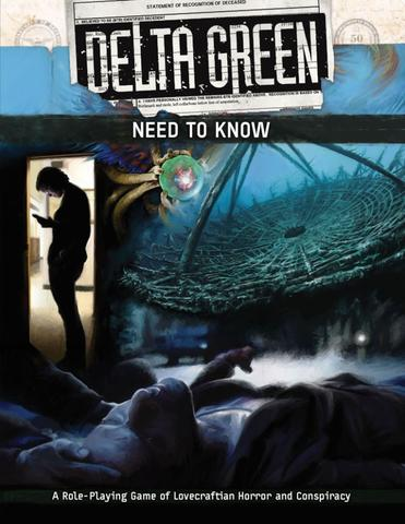 Delta Green: Need to Know (booklet only) + complimentary PDF