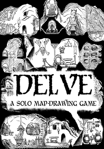 Delve - a solo map drawing game + complimentary PDF via online store