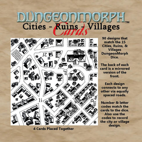DungeonMorph Cards: Cities, Ruins & Villages