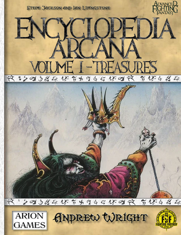 Advanced Fighting Fantasy: Encyclopedia Arcana 1 - Treasures + complimentary PDF