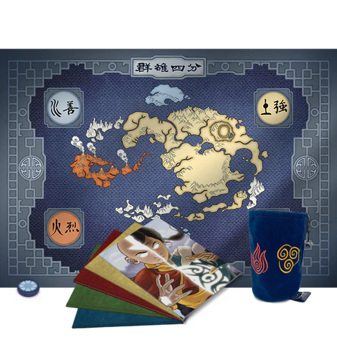 Avatar Legends: Kickstarter Exclusive Bundle (dice bag, cloth map, tile and journal pack)
