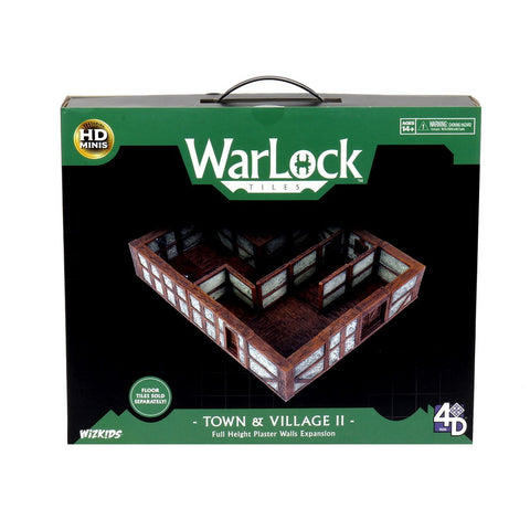 WarLock Tiles: Town & Village II - Full Height Plaster Walls Expansion - reduced