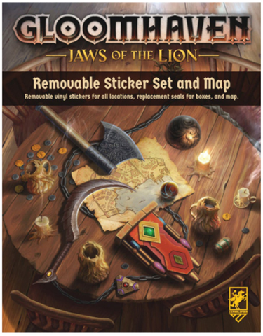 Gloomhaven: Jaws of the Lion - Removable Sticker Set & Map