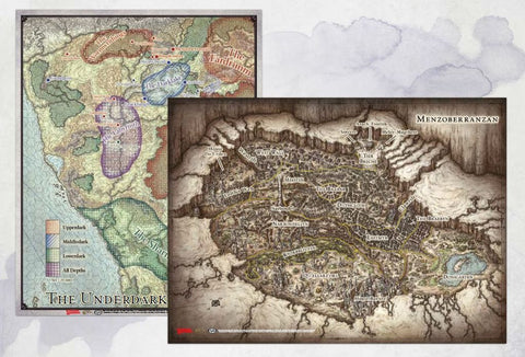 Dungeons & Dragons: Out of the Abyss Map Set: D&D (23"x16", 20"x16")