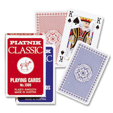 Classic Poker Deck, Red or Blue, by Piatnik